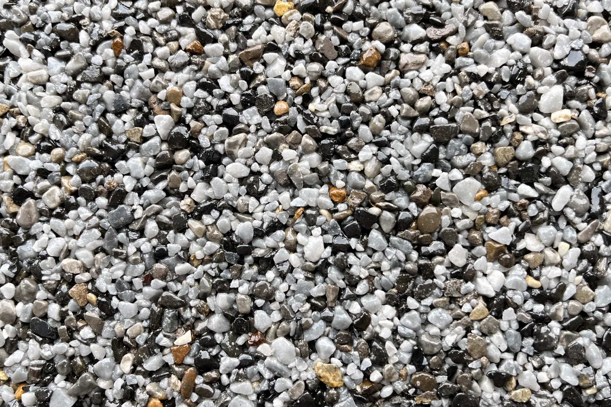 Blue Lagoon resin bound driveway finish sample